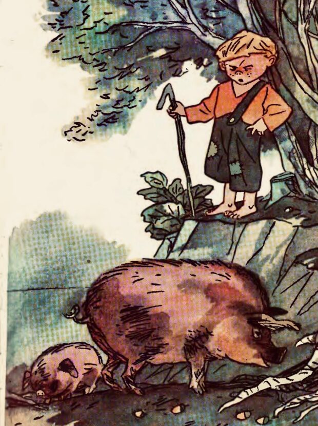 Як ми колись учились - Остап Вишня. Ілюстрація - Віктор Боковня