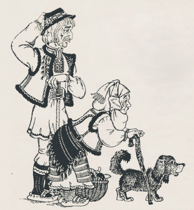 Про діда, бабу і качечку кривеньку - казка Богдана Лепкого