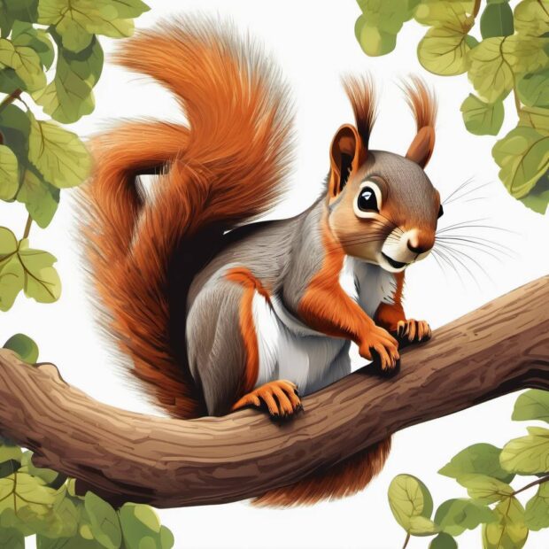 Як у вивірки виріс великий хвіст - казка Йосипа Струцюка