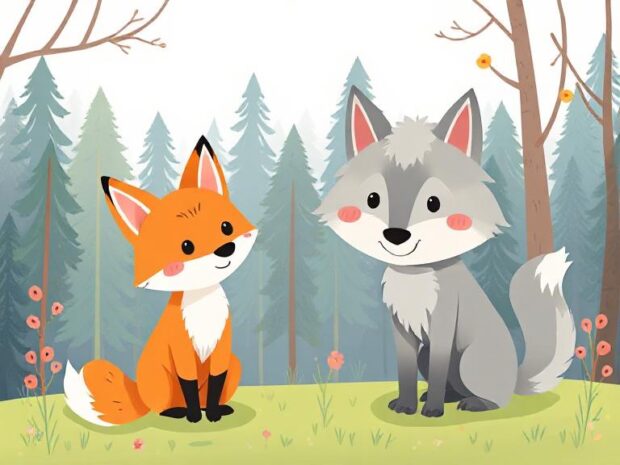 Як лисиця вовка обдурила