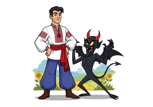 Як дядько виганяв чортів з болота - українська народна казка