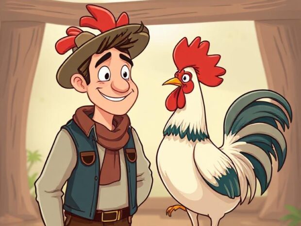 Як півень врятував хазяїна від смерті - українська народна казка