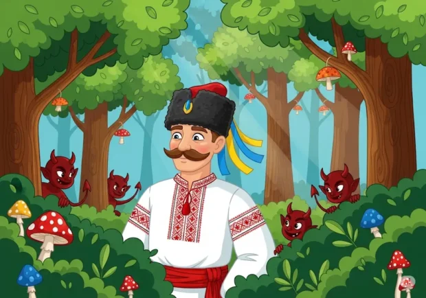 Солдат гостем у чортів - українська народна казка