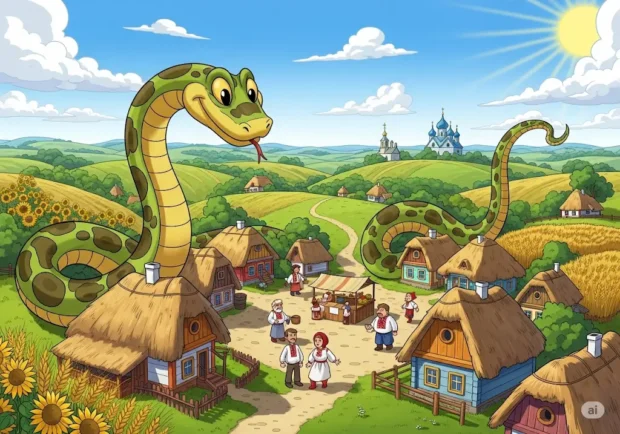 Циган і змій - українська народна казка